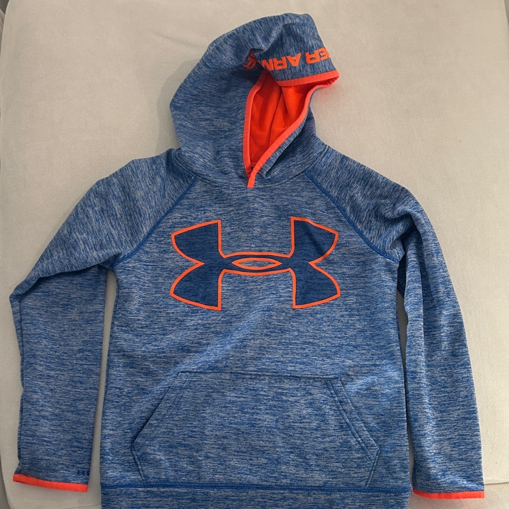 Under Armour Kids Royal Blue heathered Basketball Hoodie